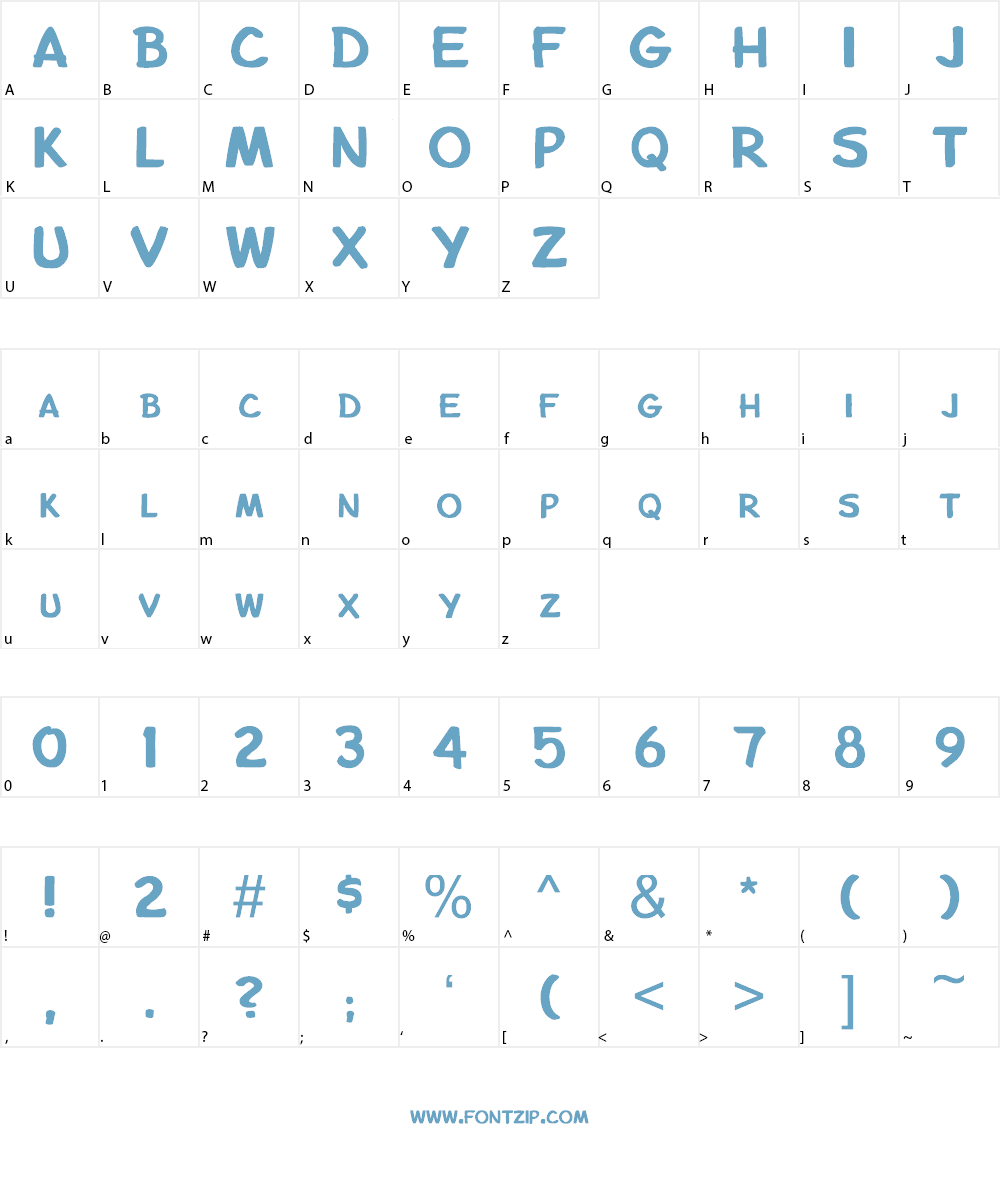Bu Marker SC Font Character